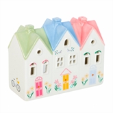 Thumbnail 2 - Pastel House Incense Cone Burner & Tealight Holder