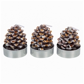 Thumbnail 2 - Set of 6 Pinecone Tealight Candles