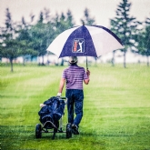 Thumbnail 1 - PGA Tour Windproof Double Canopy Golf Umbrella