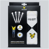 Thumbnail 2 - Lyle & Scott Argyle Golf Links Pouch Gift Set