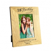 Thumbnail 2 - 18th Birthday Wooden Personalised Photo Frame