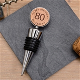 Thumbnail 1 - Personalised 80th Birthday Wooden Bottle Stopper