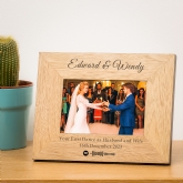Thumbnail 2 - Personalised Our Song Wood Photo Frame