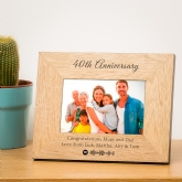 Thumbnail 3 - Personalised Our Song Wood Photo Frame