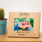 Thumbnail 1 - Personalised Happy Birthday Playlist Wooden Photo Frame
