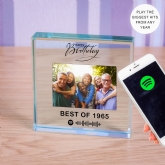 Thumbnail 3 - Personalised Happy Birthday Song or Playlist Photo Upload Glass Token