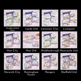 Thumbnail 3 - Set of 4 Football Ground Location Coasters