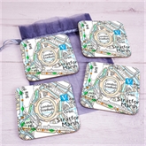 Thumbnail 7 - Set of 4 Football Ground Location Coasters