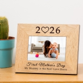 Thumbnail 1 - First Mother's Day Wood Picture Frame (6 x 4")