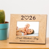 Thumbnail 3 - First Mother's Day Wood Picture Frame (6 x 4")