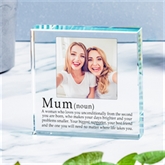 Thumbnail 1 - Definition of a Mum Photo Upload Glass Token