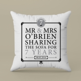 Thumbnail 4 - Personalised 7th Anniversary Sharing The Sofa Cushion