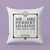 Thumbnail 4 - Personalised 9th Anniversary Sharing The Sofa Cushion