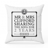 Thumbnail 5 - Personalised 2nd Anniv Sharing Sofa Cushion
