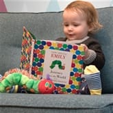The Very Hungry Caterpillar Cuddly Cushion PERSONALISED  Unique Baby/Child Gift! 