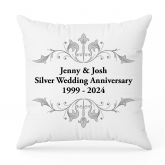 Thumbnail 5 - Personalised Silver Anniversary Cushion