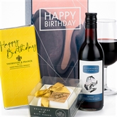 Thumbnail 2 - Happy Birthday Gift Box with Red Wine