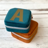 Thumbnail 2 - Personalised Square Initial Travel Jewellery Box