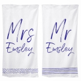 Thumbnail 4 - Personalised Mr And Mrs Beach Towels