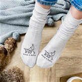 Thumbnail 4 - Personalised Dog and Owner Walking Socks