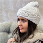 Thumbnail 2 - Personalised Initials Super Soft Beanie Hat
