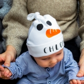 Thumbnail 2 - Personalised Snowman Baby Hat