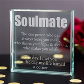 Thumbnail 1 - Personalised Soulmate Glass Keepsake