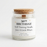 Thumbnail 3 - Funny 50th Birthday Candle - Still Turning Heads