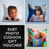 Thumbnail 1 - Personalised Baby Photo Cushion Gift Voucher