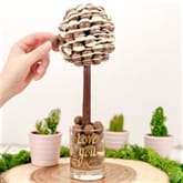 Thumbnail 2 - Personalised Chocolate Sweet Tree - Maltesers With White Chocolate Drizzle