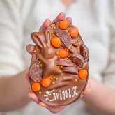 Thumbnail 2 - Personalised Chocolate Orange Loaded Easter Egg