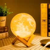 Thumbnail 3 - Denver Colour Changing 3D Moon Speaker & Light