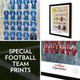 Thumbnail 1 - A3 Framed Special Football Team Prints