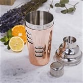 Thumbnail 2 - Rose Gold Cocktail Shaker With Recipes