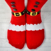 Thumbnail 1 - Santa Boot Slipper Socks