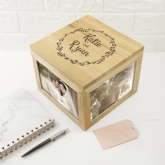 Thumbnail 3 - Couple's Personalised Photo Box With Wreath Design