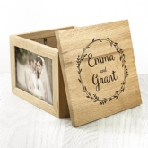 Thumbnail 5 - Couple's Personalised Photo Box With Wreath Design