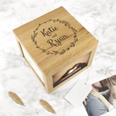 Thumbnail 6 - Couple's Personalised Photo Box With Wreath Design