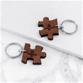 Thumbnail 1 - Personalised You Complete Me Couples Jigsaw Keyring
