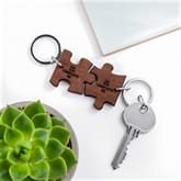 Thumbnail 2 - Personalised You Complete Me Couples Jigsaw Keyring