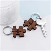 Thumbnail 3 - Personalised You Complete Me Couples Jigsaw Keyring
