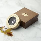 Thumbnail 1 - Personalised Brass Compass with Wooden Box
