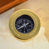 Thumbnail 6 - Personalised Brass Compass with Wooden Box