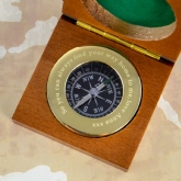 Thumbnail 9 - Personalised Brass Compass with Wooden Box