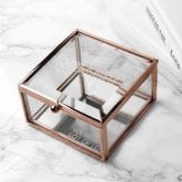 Thumbnail 11 - Personalised Rose Gold Glass Trinket Box