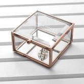 Thumbnail 12 - Personalised Rose Gold Glass Trinket Box