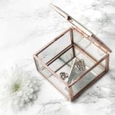 Thumbnail 4 - Personalised Rose Gold Glass Trinket Box