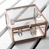 Thumbnail 7 - Personalised Rose Gold Glass Trinket Box