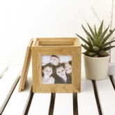 Thumbnail 5 - Personalised Oak Photo Cube For Mum