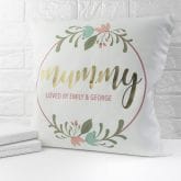Thumbnail 9 - Personalised Floral Wreath Cushion Cover